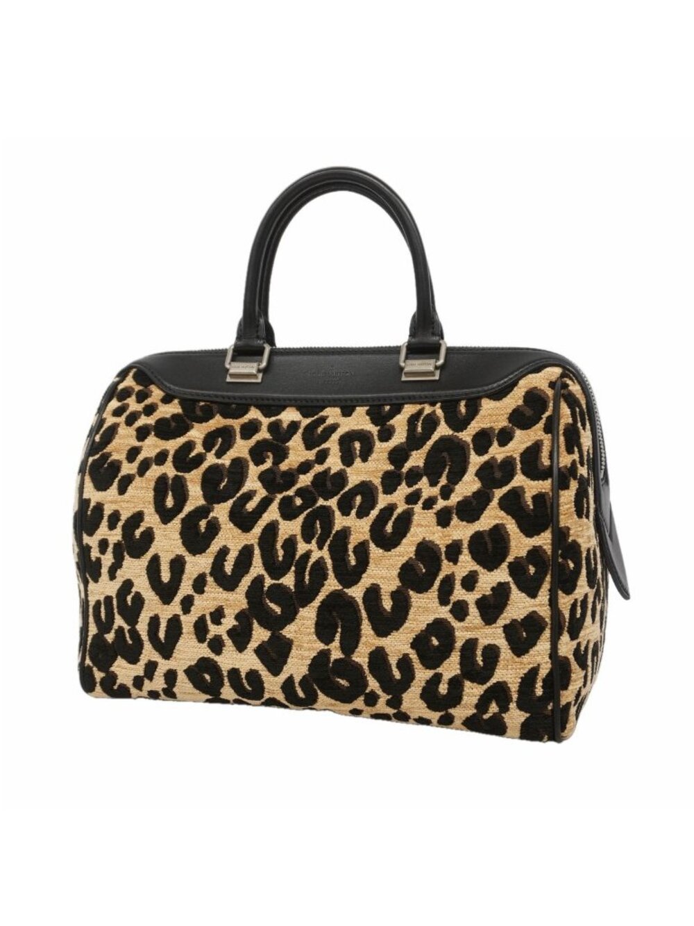 Louis Vuitton Handbag Stephen Sprouse Leopard Speedy PM Beige Black